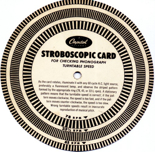 stroboscope turntable